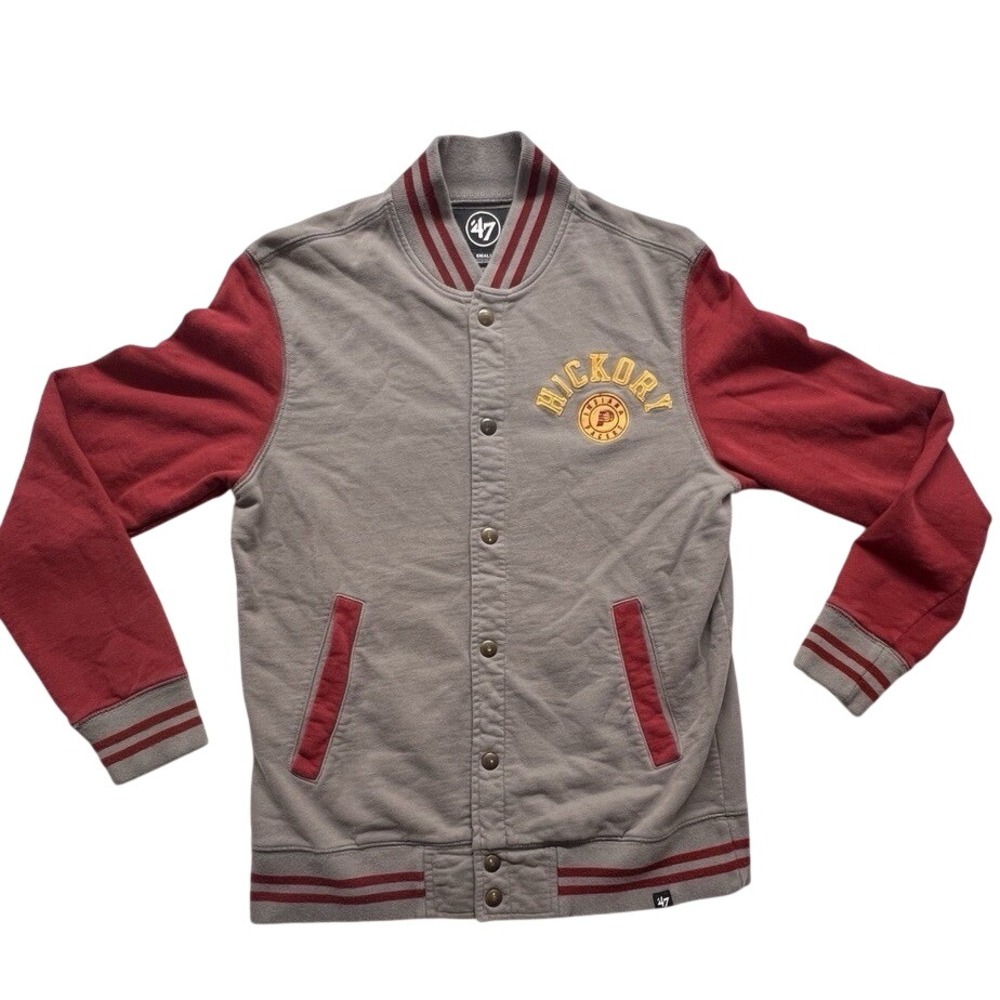 Indiana Pacers 47 Hickory‎ Mens Small Varsity Jacket Basketball NBA Preppy